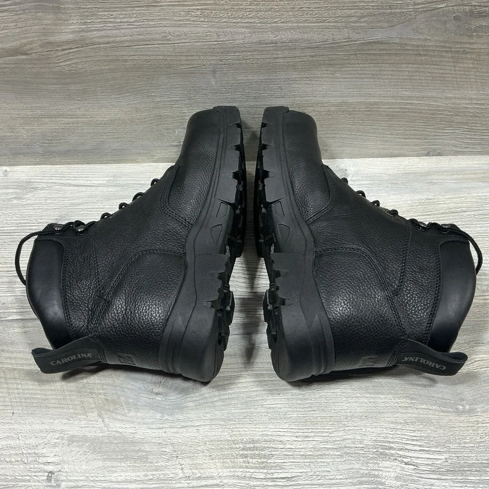 Carolina Leather Work Boots Men's Size 13 D Composite Toe Black Utility CA3537